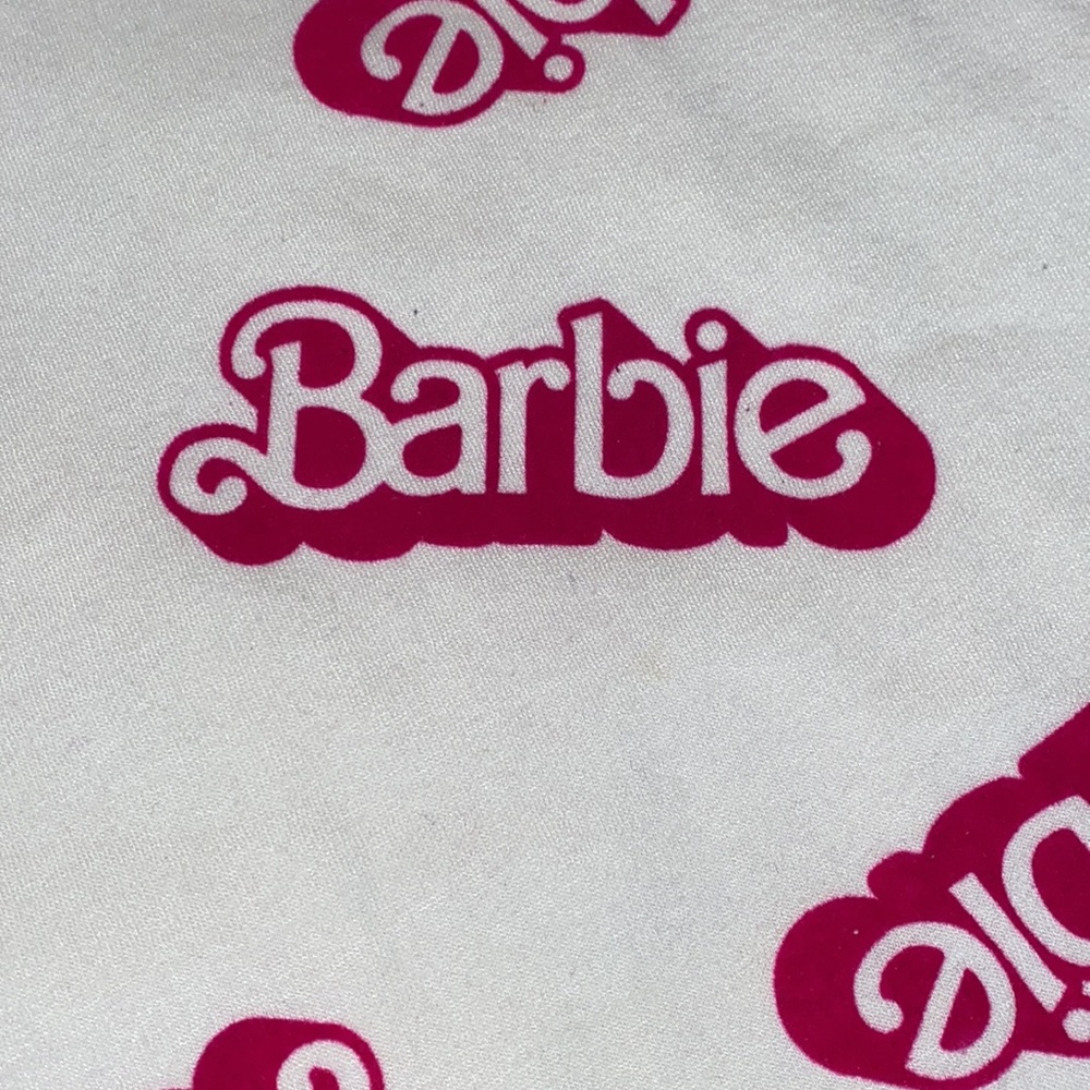 Zara Girls 13/14 Barbie White Crewneck Sweatshirt w/Hot Pink “Barbie” Logo - Picture 9 of 11